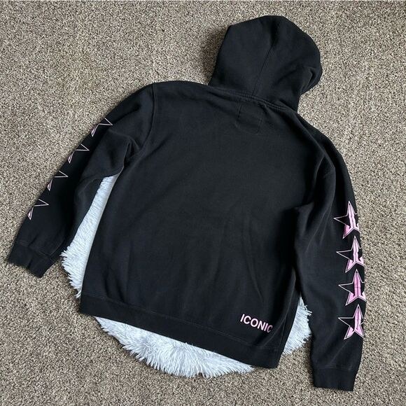Jeffrey Star Cosmetics‎ Hoodie Sweatshirt Merch Black Pink Unisex Womens Large - Picture 2 of 7